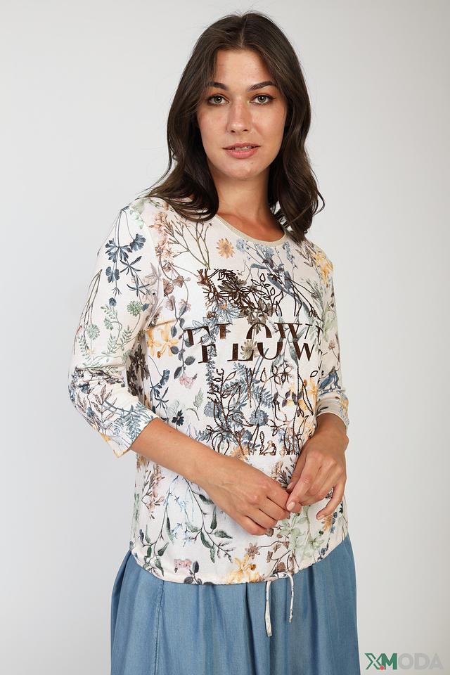 Пуловер Lecomte с цветочным принтом