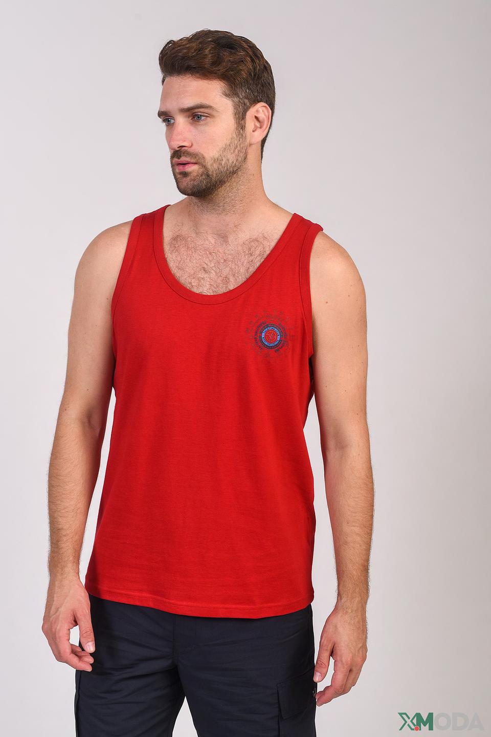 Майка Sea Barrier красная с логотипом