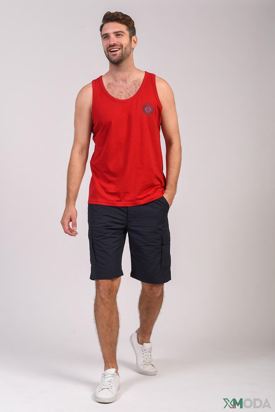 Майка Sea Barrier красная с логотипом