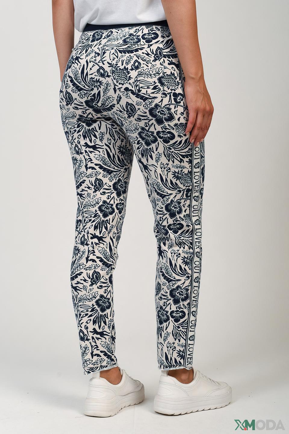 Брюки Oui с цветочным принтом