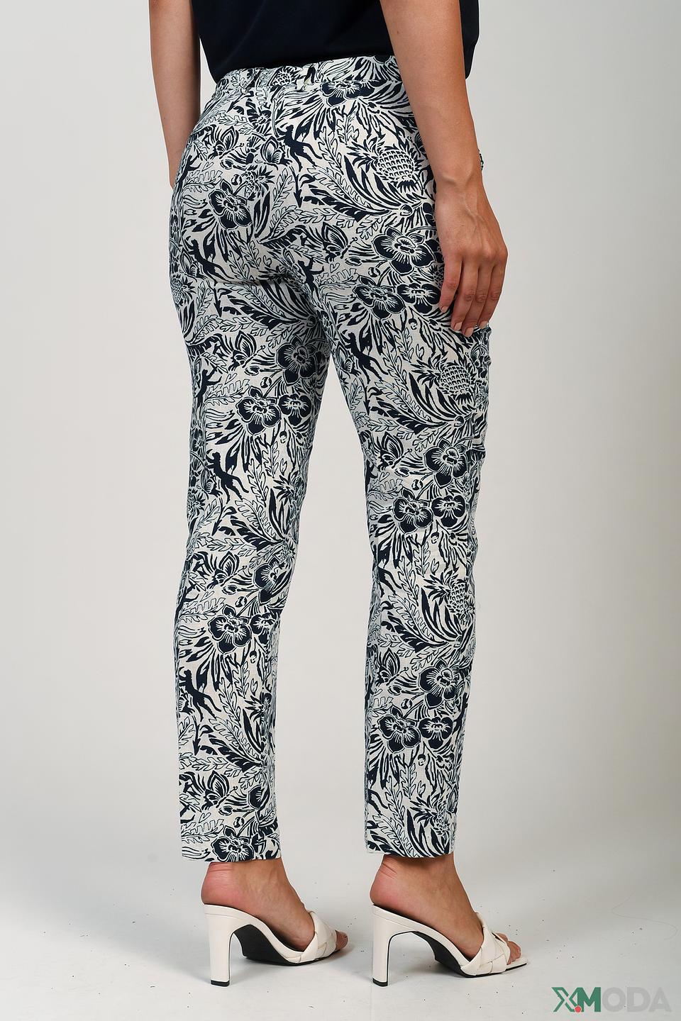 Брюки Oui с цветочным принтом