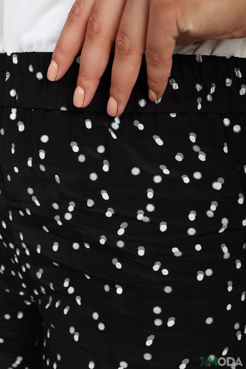 Брюки Zerres в горошек чёрный