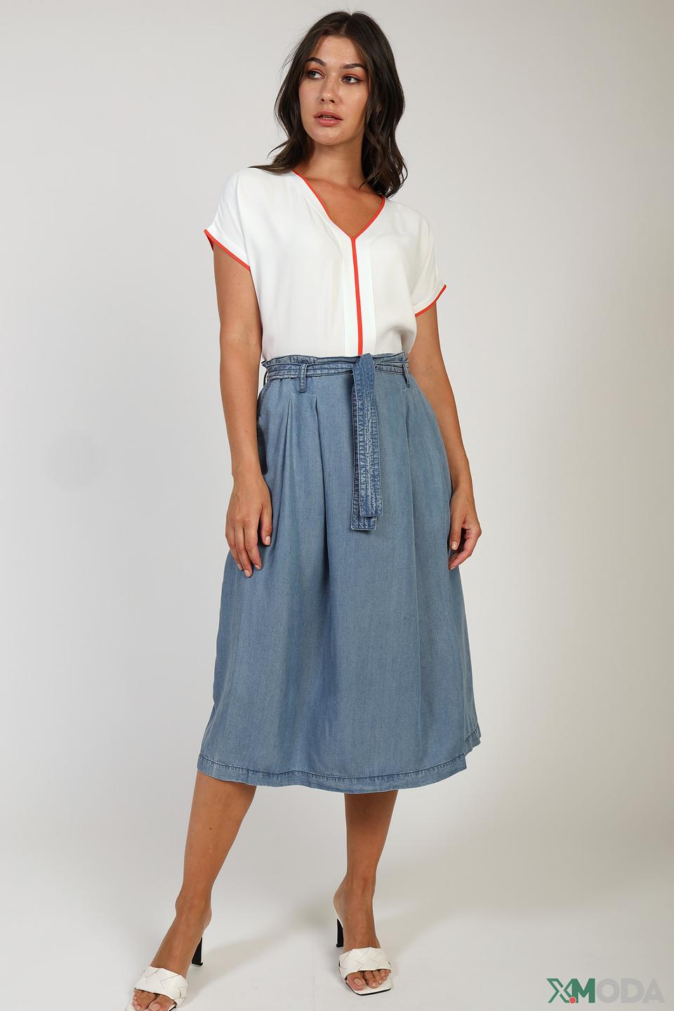 Юбка Gardeur деним с поясом