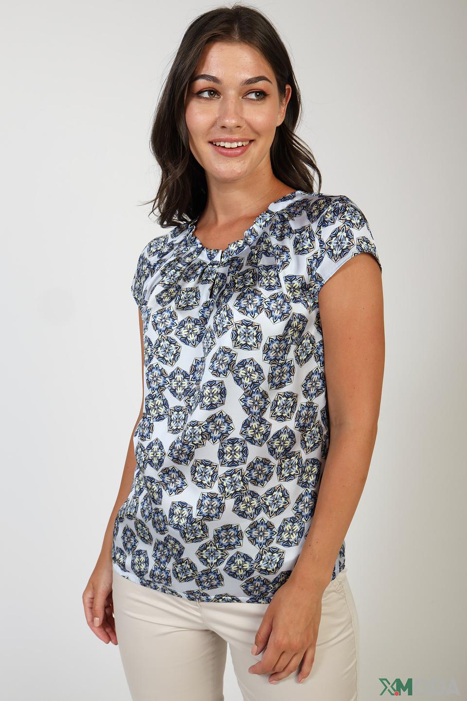 Блуза Bianca с цветочным принтом