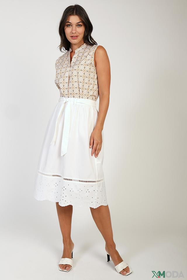 Юбка Gerry Weber EDITION белая с вышивкой