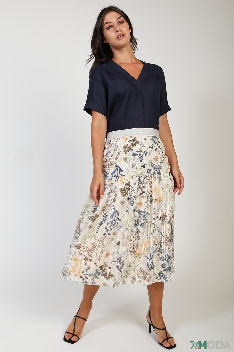 Юбка Lecomte с цветочным принтом