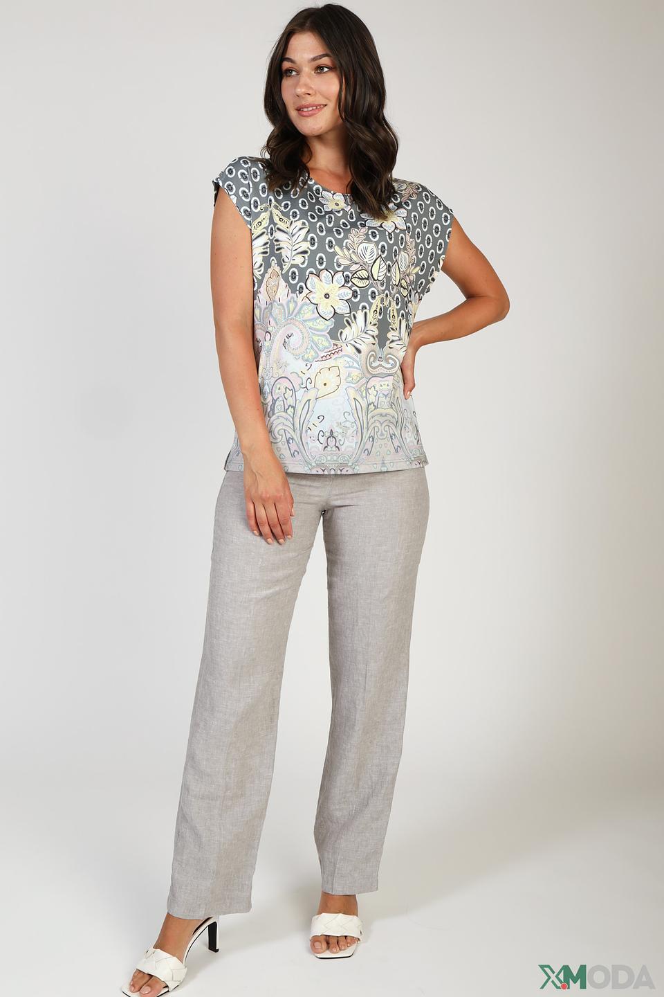 Футболка Bianca с цветочным принтом