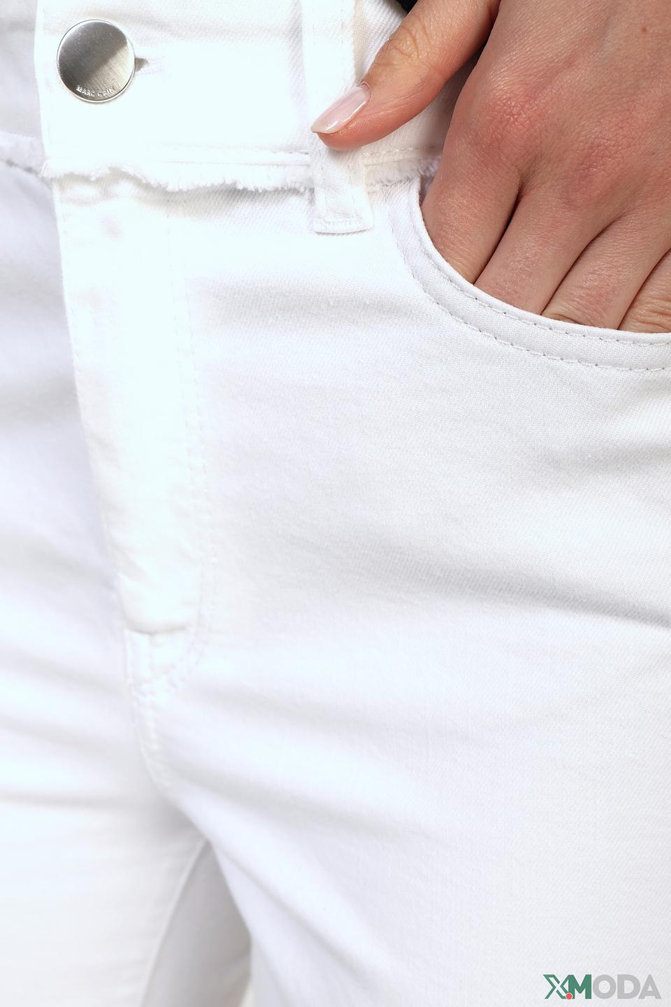 Джинсы Marc Cain белые с необработанным краем