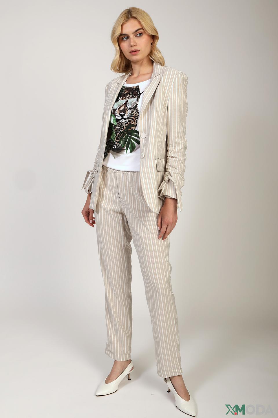 Жакет Marc Cain в полоску бежевый