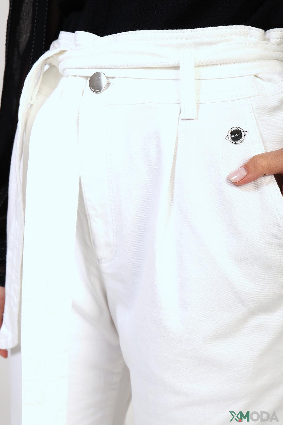 Джинсы Marc Cain с поясом белые