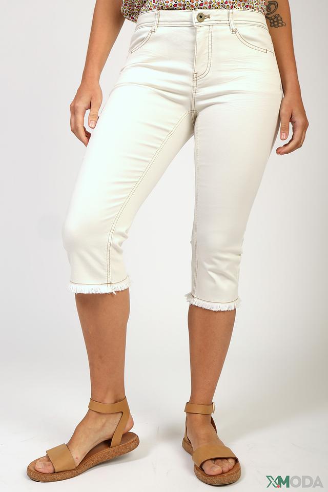 Бриджи Taifun с бахромой белые