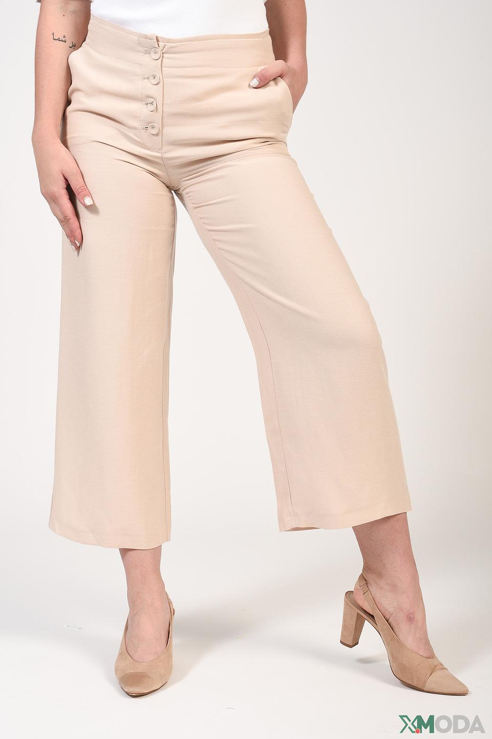 Брюки кюлоты Betty and Co бежевые