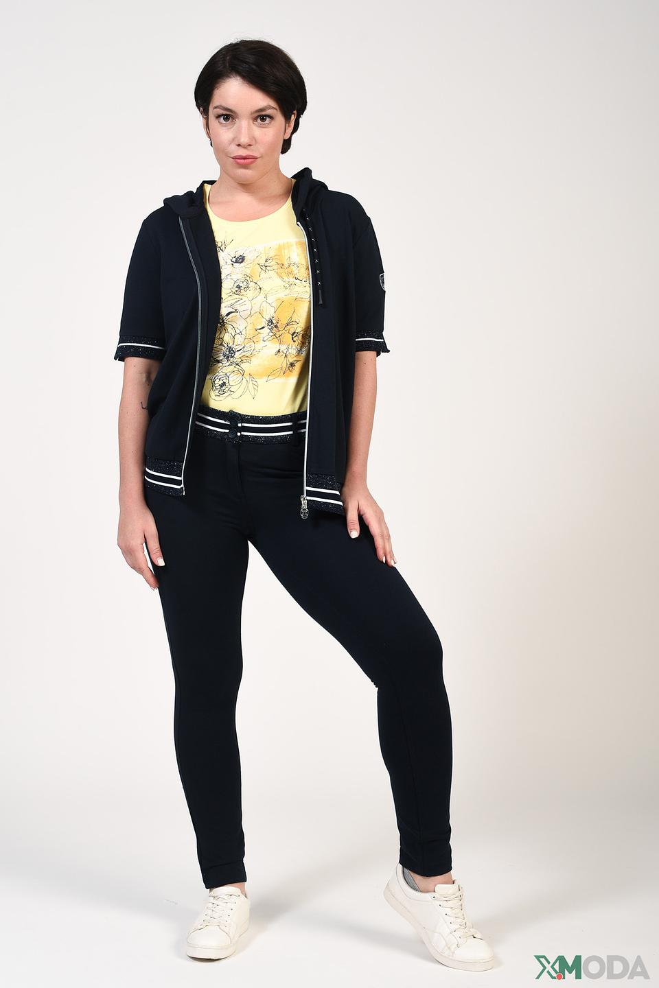 Брюки трикотажные Lisa Campione темно-синие