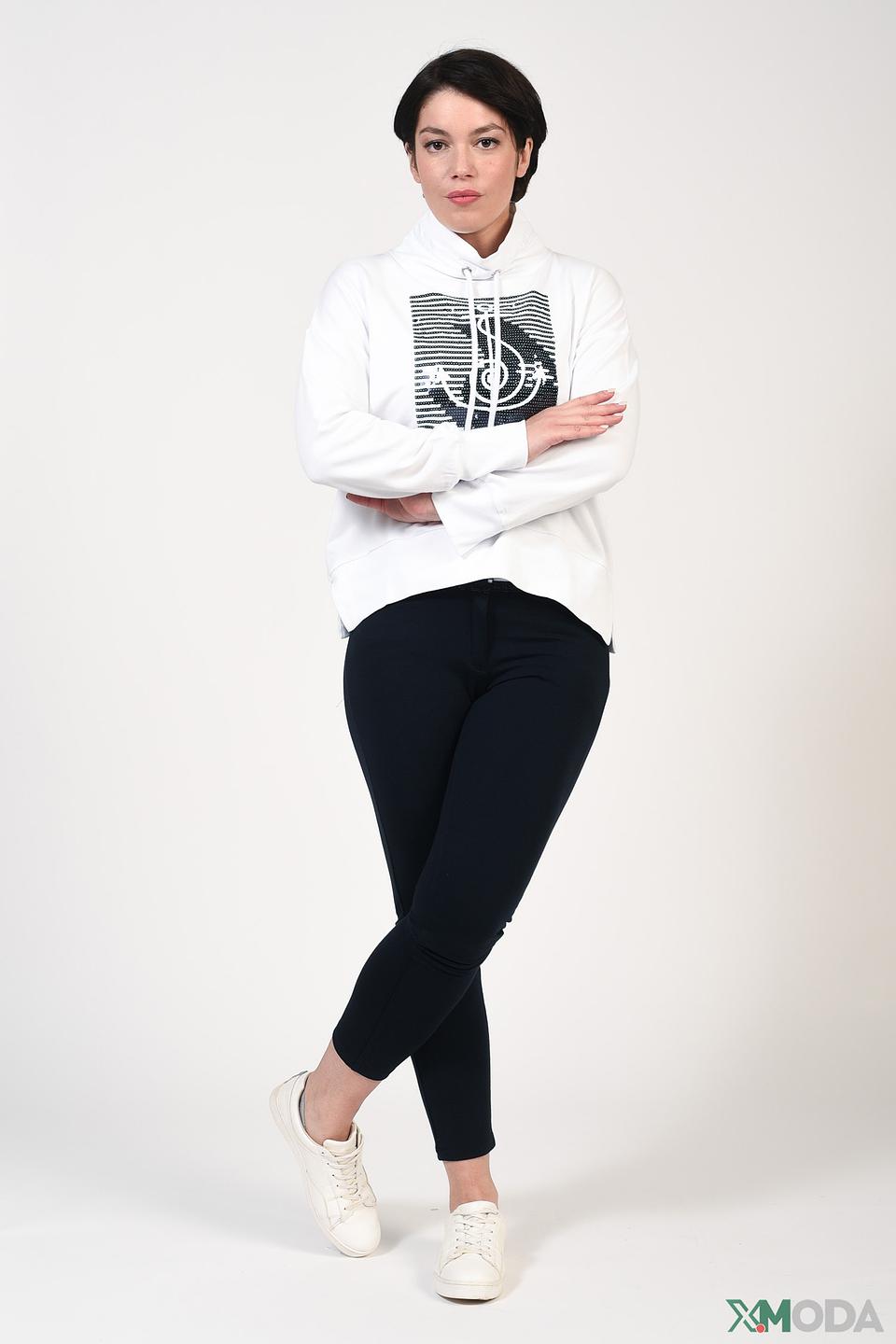 Брюки трикотажные Lisa Campione темно-синие