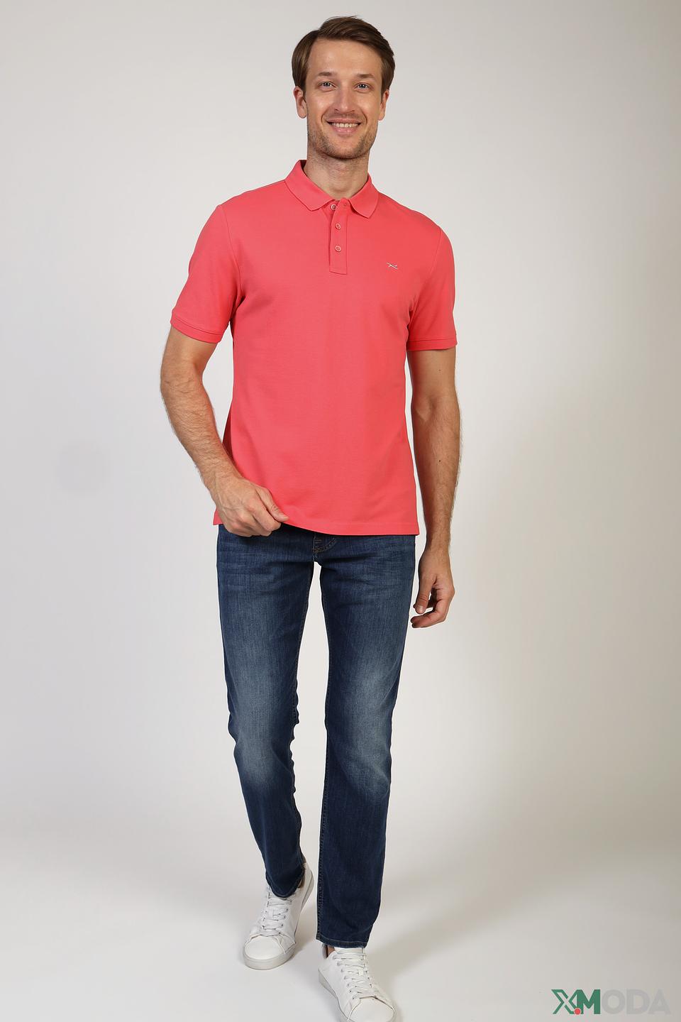 Поло Brax Feel Good коралловое