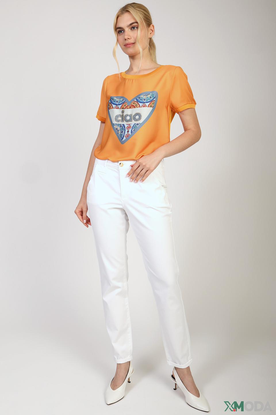 Брюки Oui классические белые