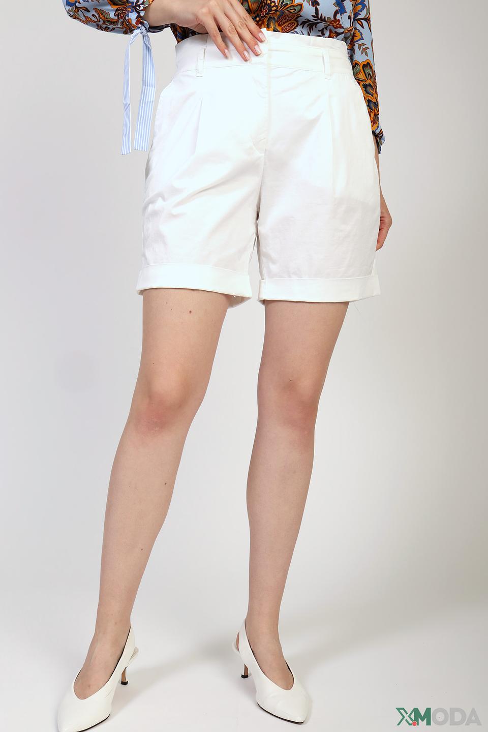 Шорты Marc Aurel белые с манжетами