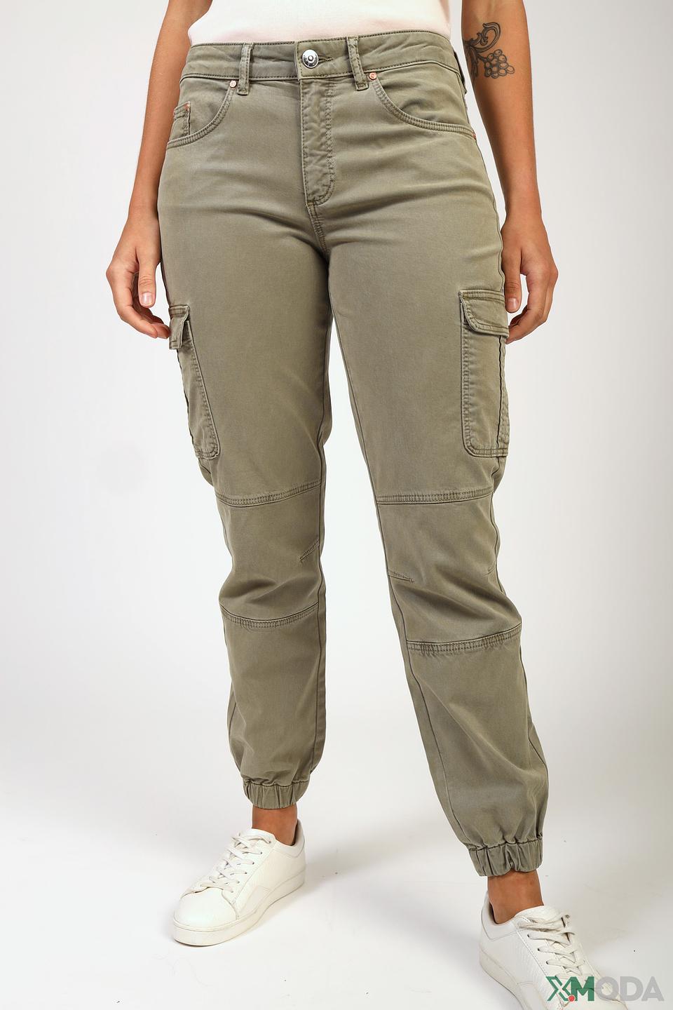 Брюки карго Oui хаки