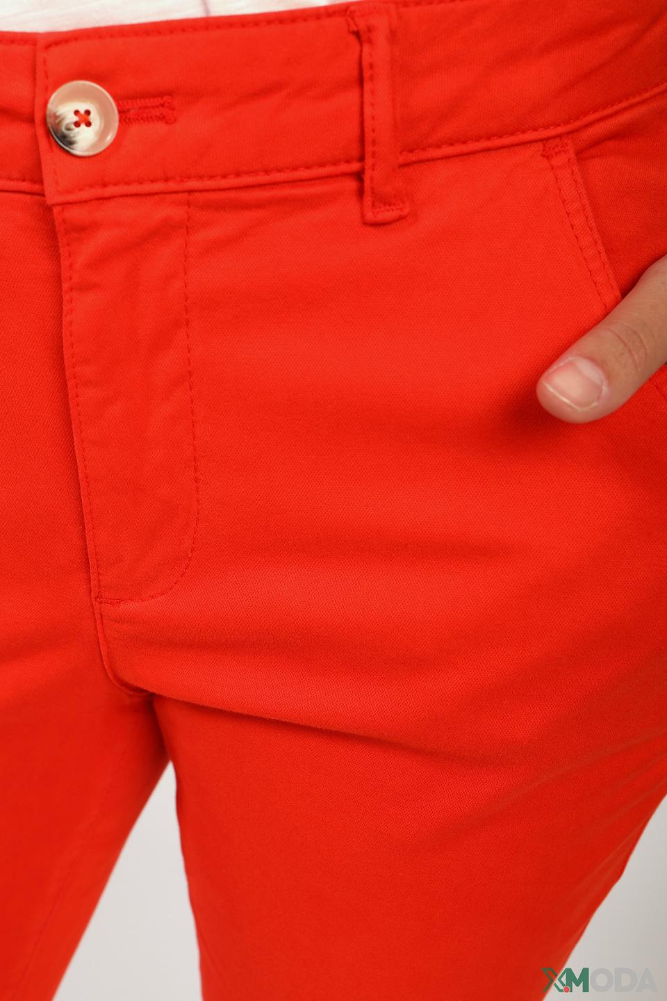 Брюки прямые Oui красный