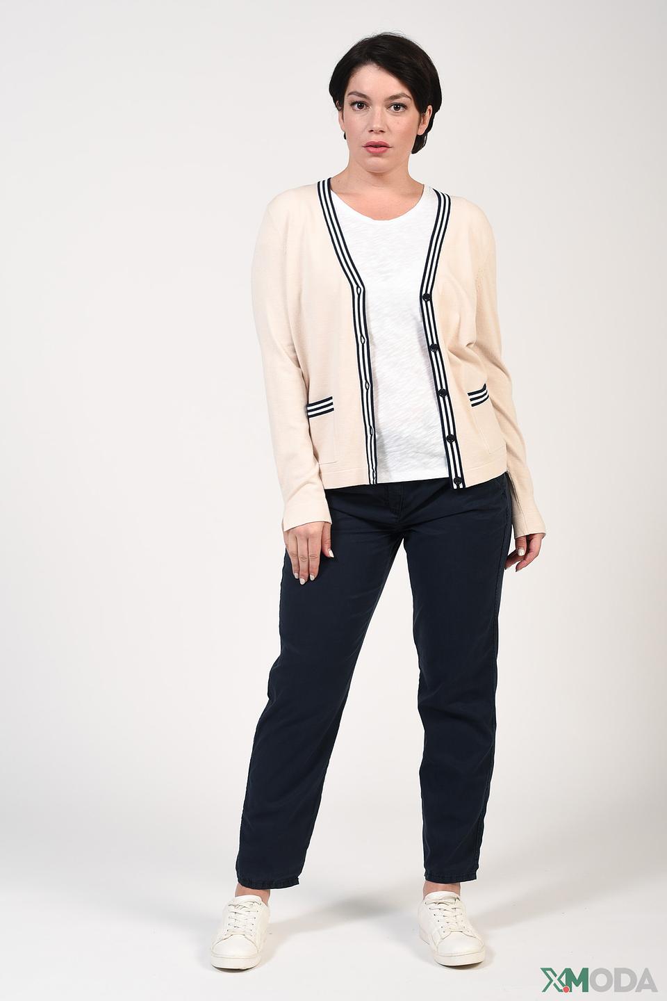 Жакет Olsen с полосками бежевый