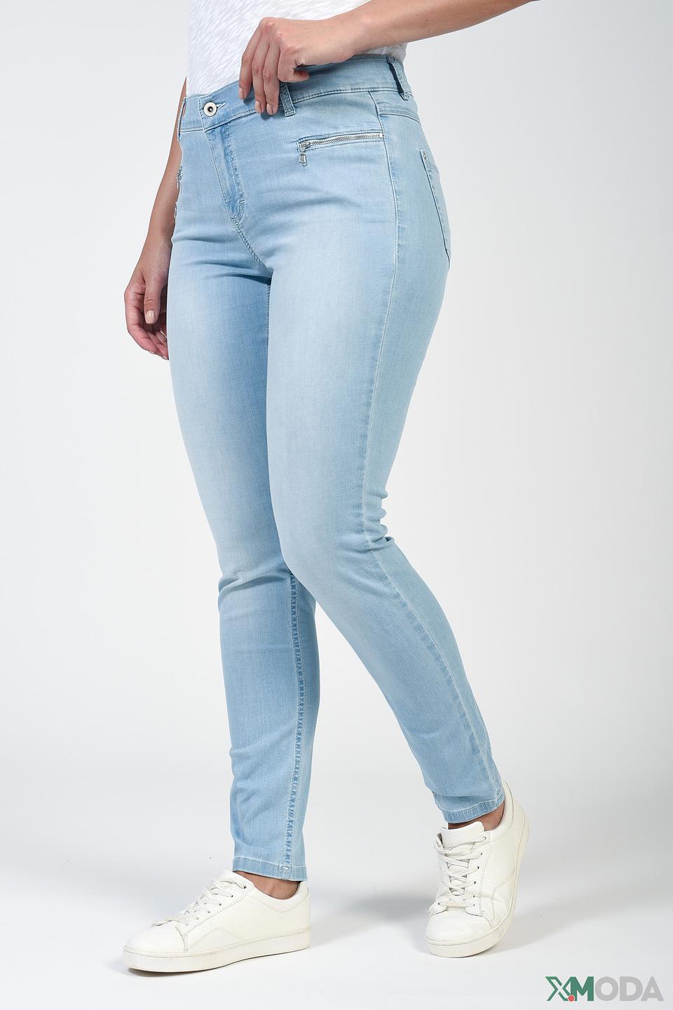 Джинсы Angels голубые с высокой талией