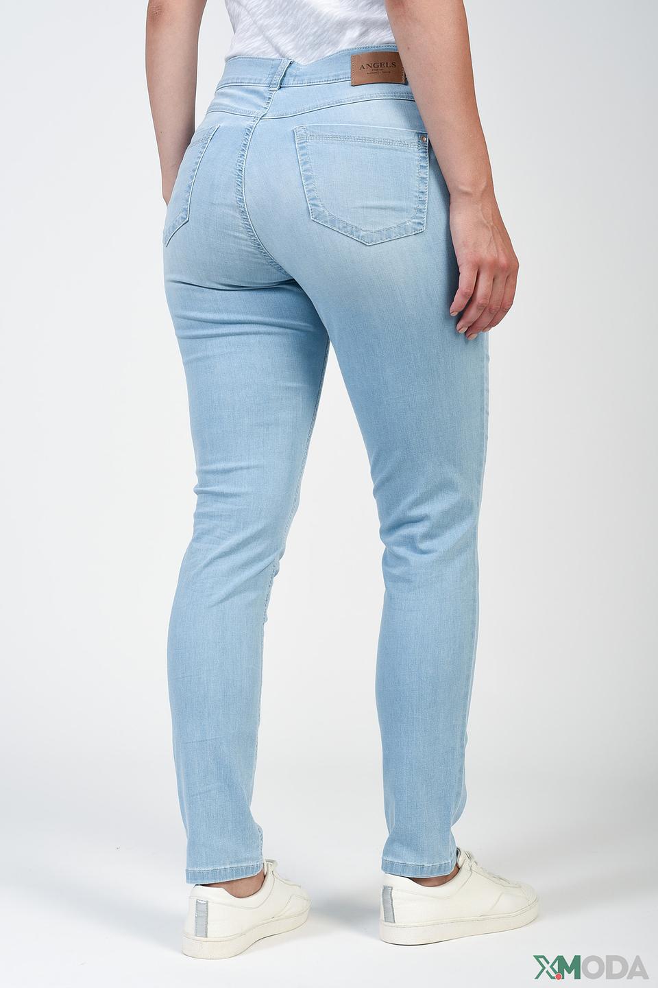 Джинсы Angels голубые с высокой талией