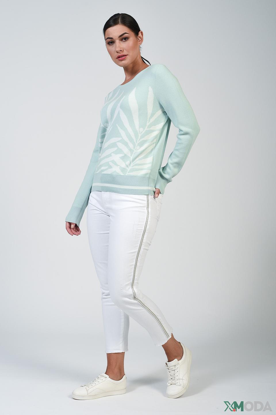 Брюки Lecomte с молнией белый