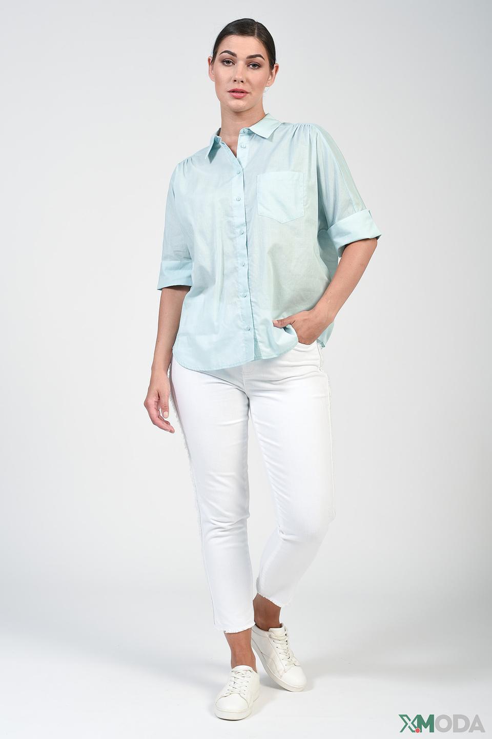 Брюки Lecomte с молнией белый