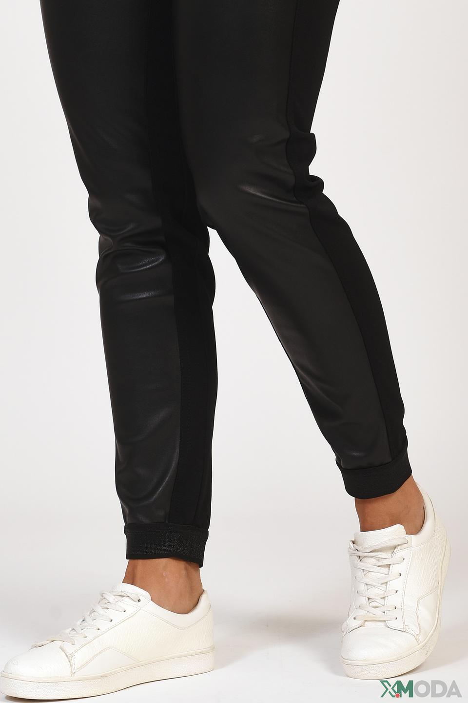 Брюки Lecomte экокожа черные