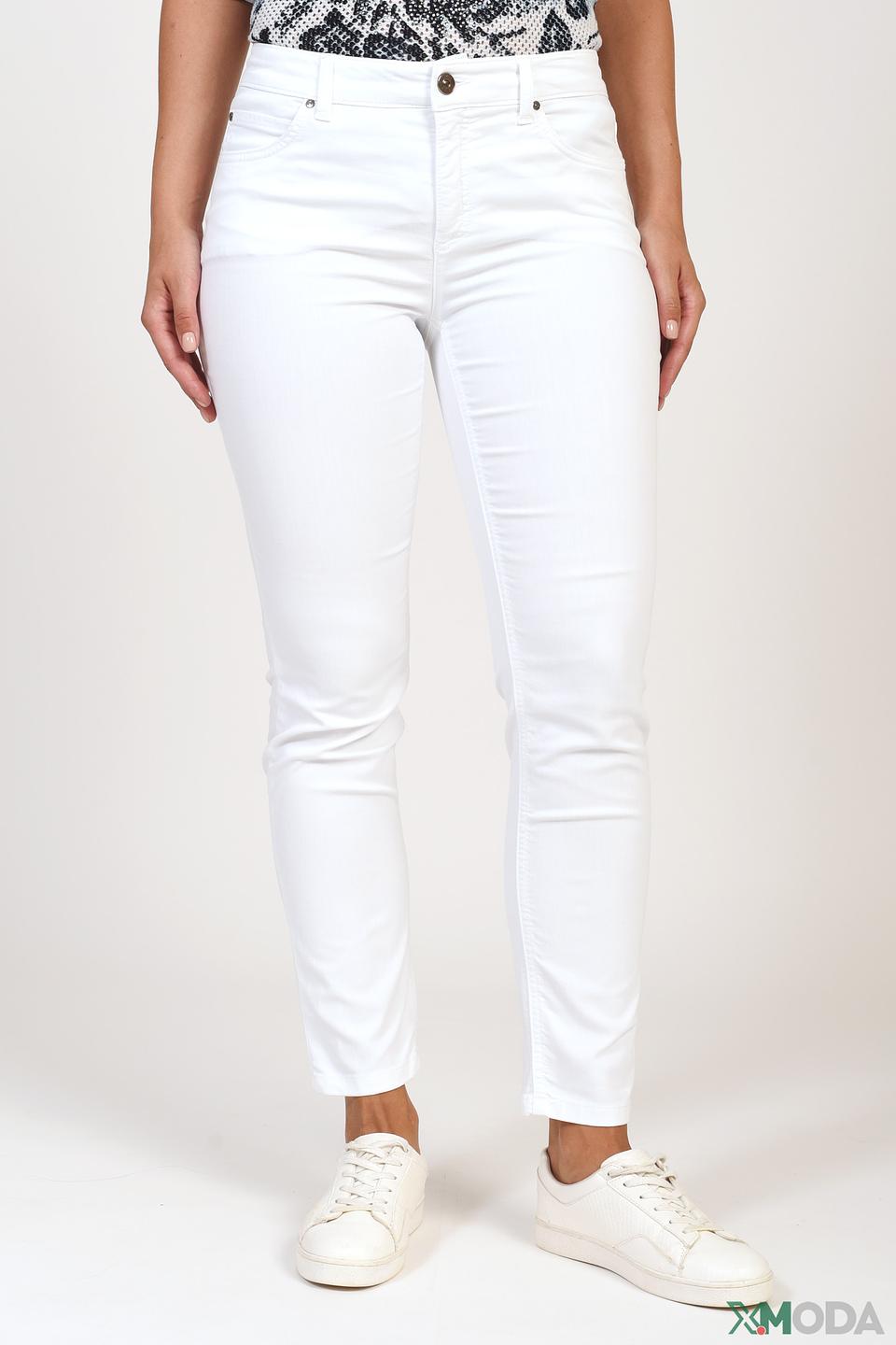 Брюки скинни Oui белые