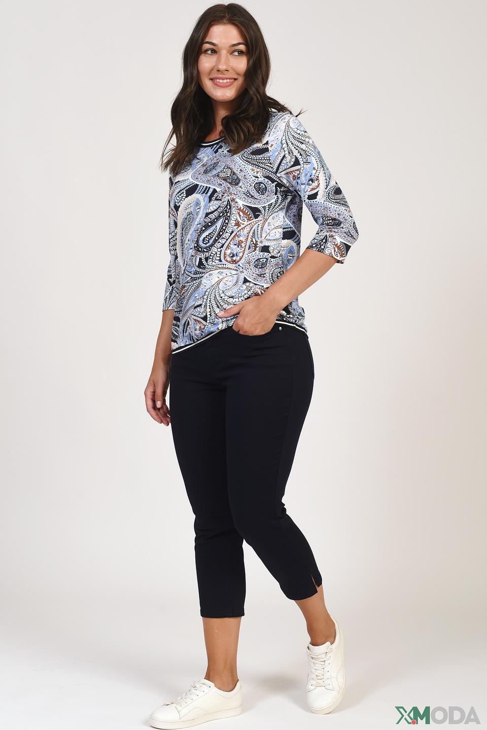 Капри Oui тёмно-синие