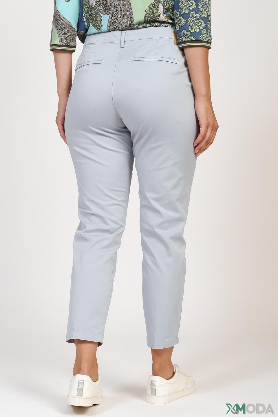 Брюки MAC Chino Turn Up голубые