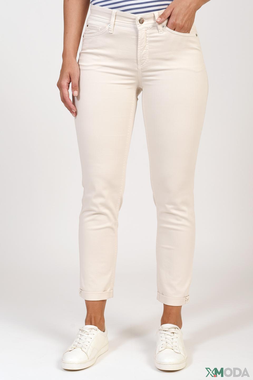 Брюки Cambio бежевые с манжетами