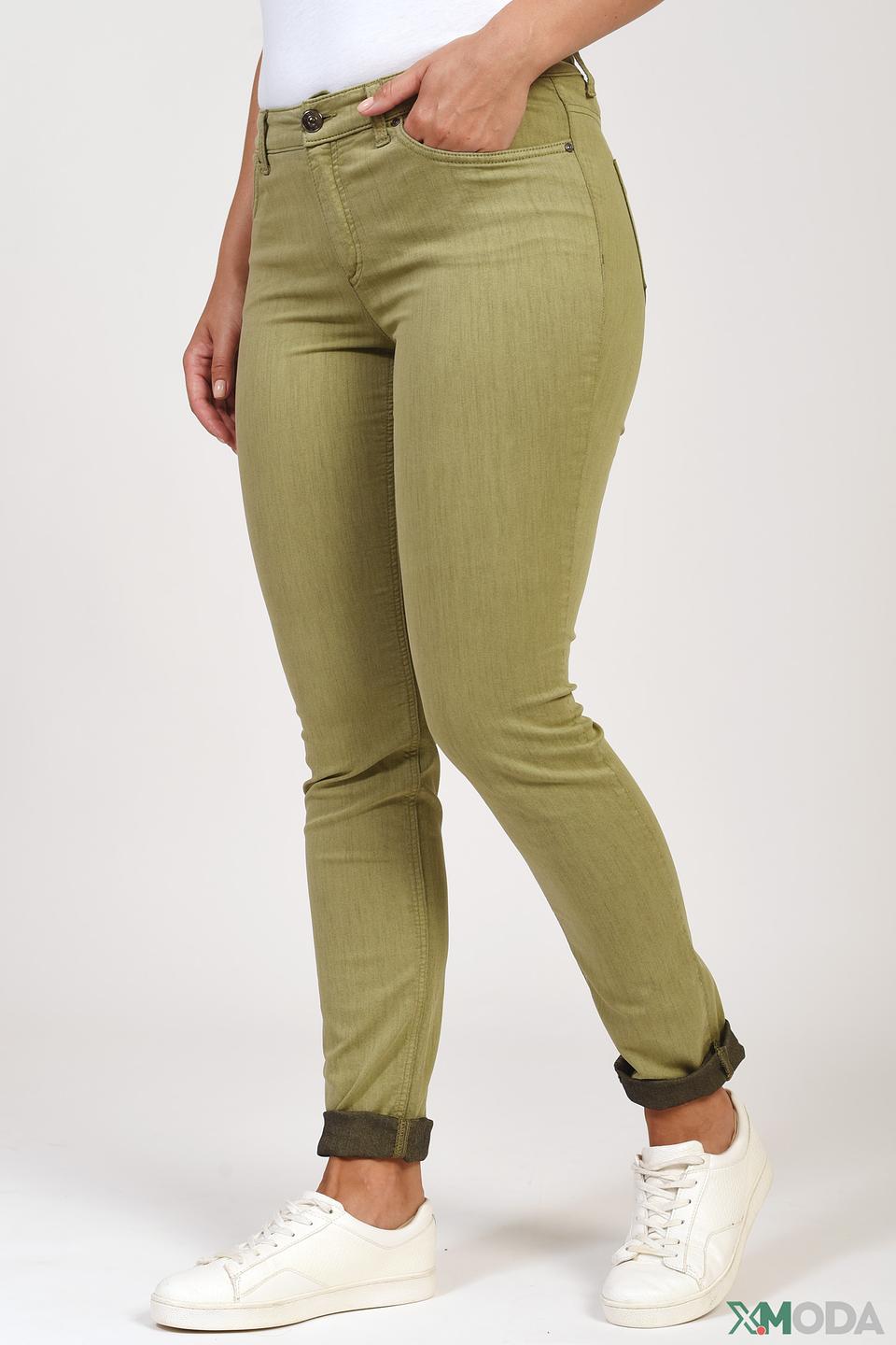 Джинсы Oui оливковые Slim Fit