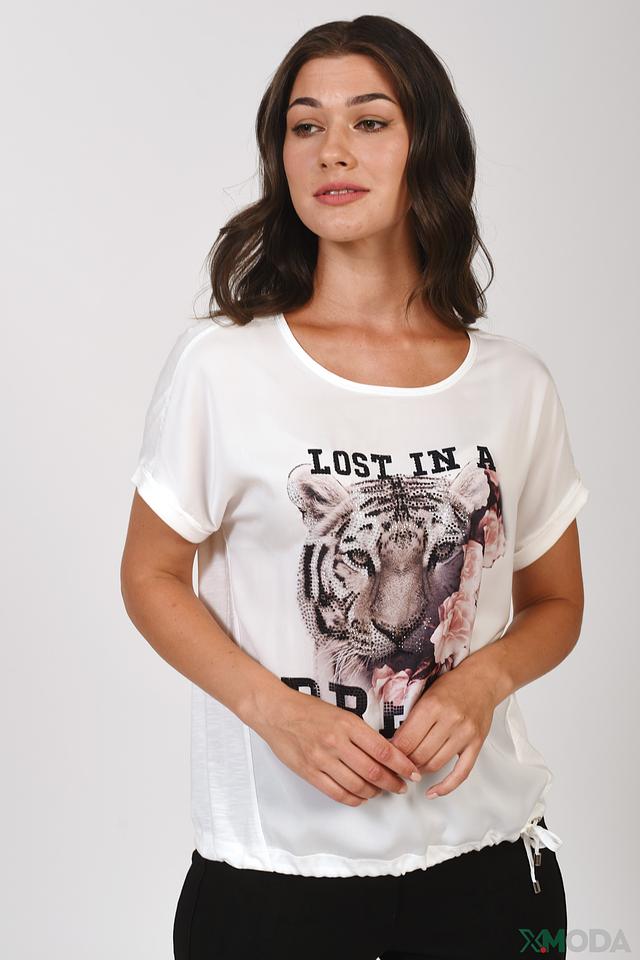 Футболка Monari с тигром белый