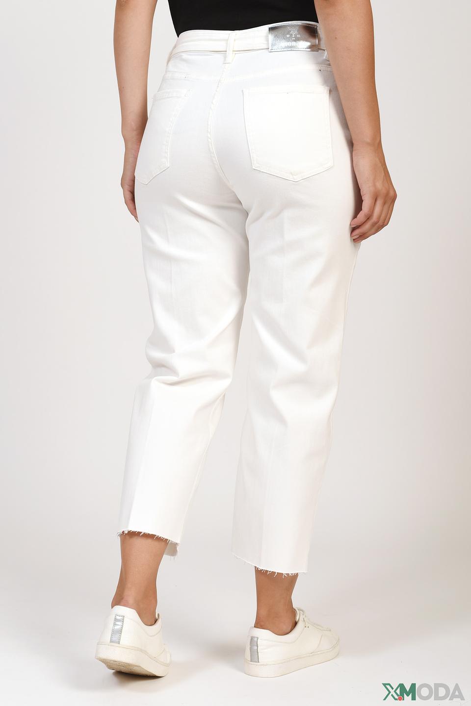 Джинсы Monari с поясом белые