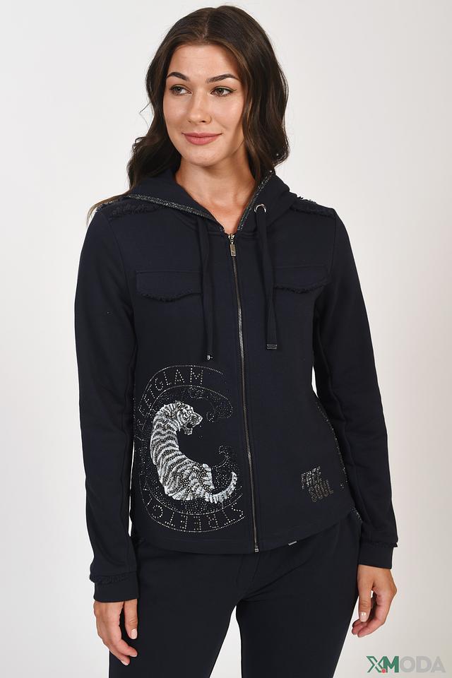 Жакет Monari с тигром чёрный