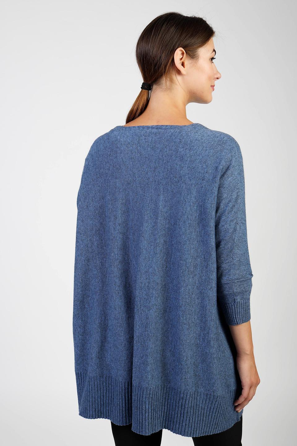 Пуловер Pezzo с вышивкой джинсовый