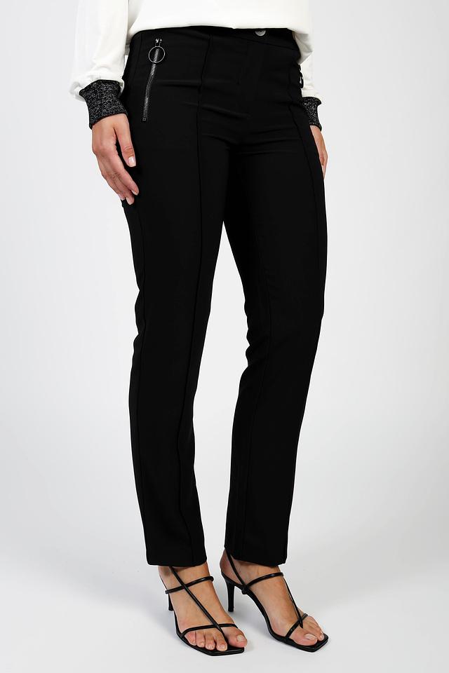 Брюки Just Valeri с молниями чёрные