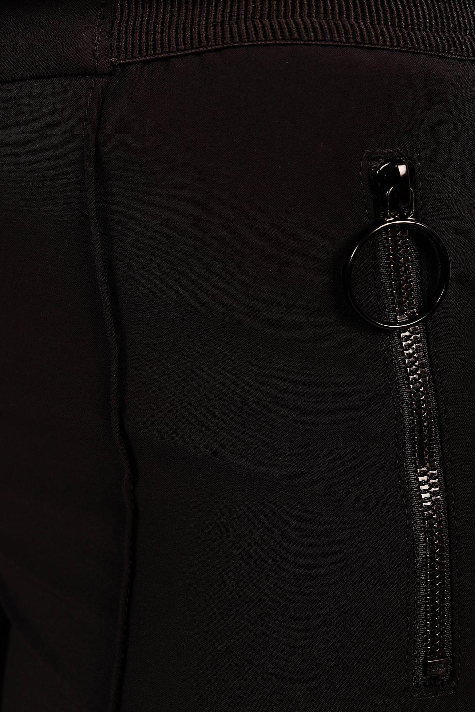 Брюки Just Valeri с молниями чёрные