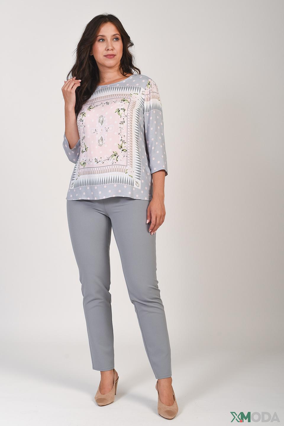 Брюки Frank Walder серые с поясом