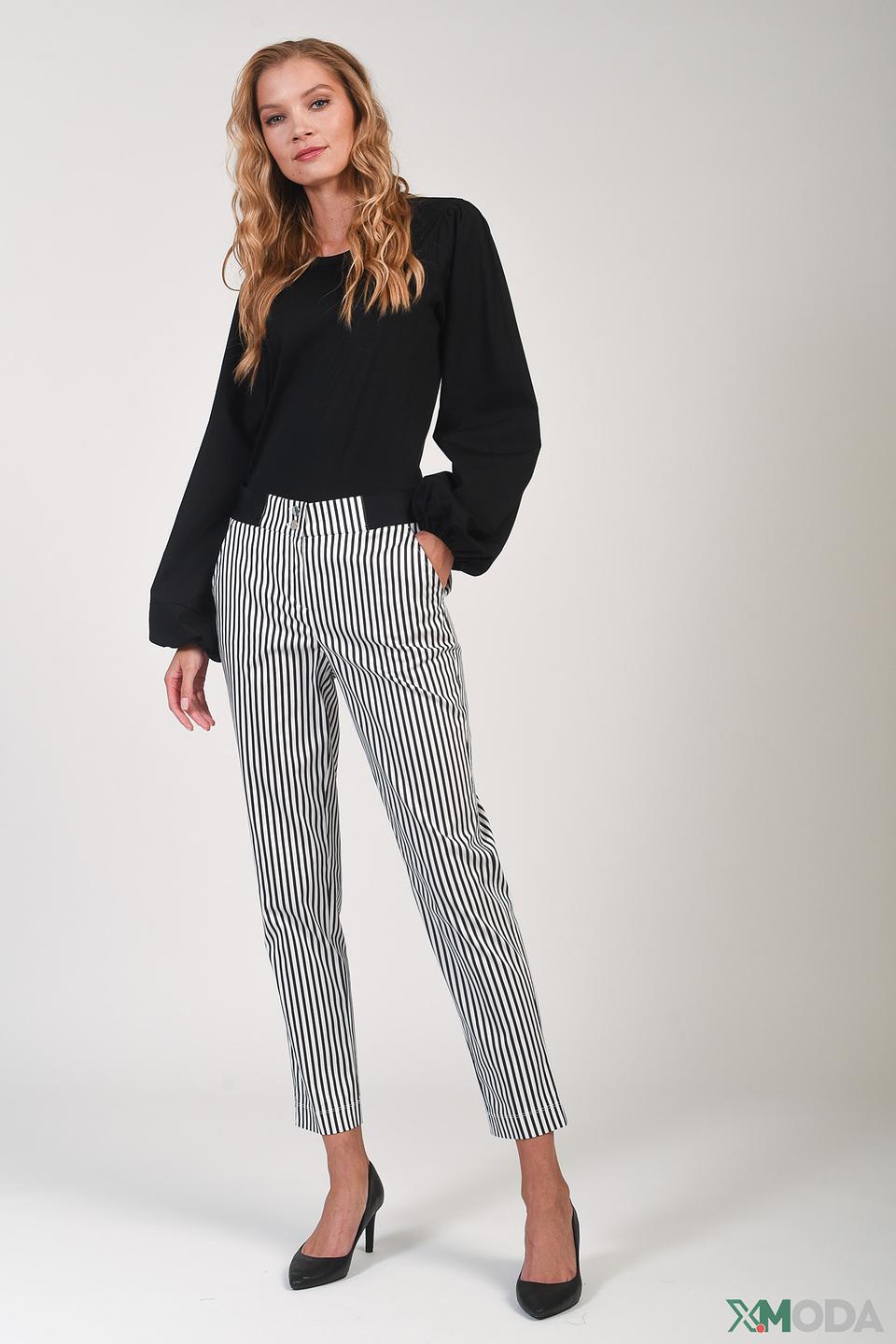 Блуза Cinque с рукавами-фонариками, чёрная