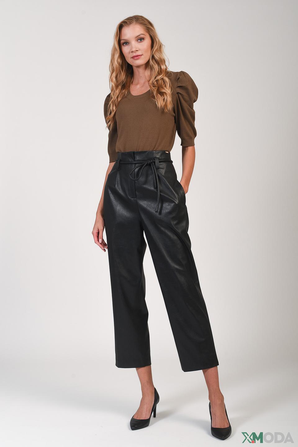 Пуловер Cinque с рукавами-фонариками коричневый