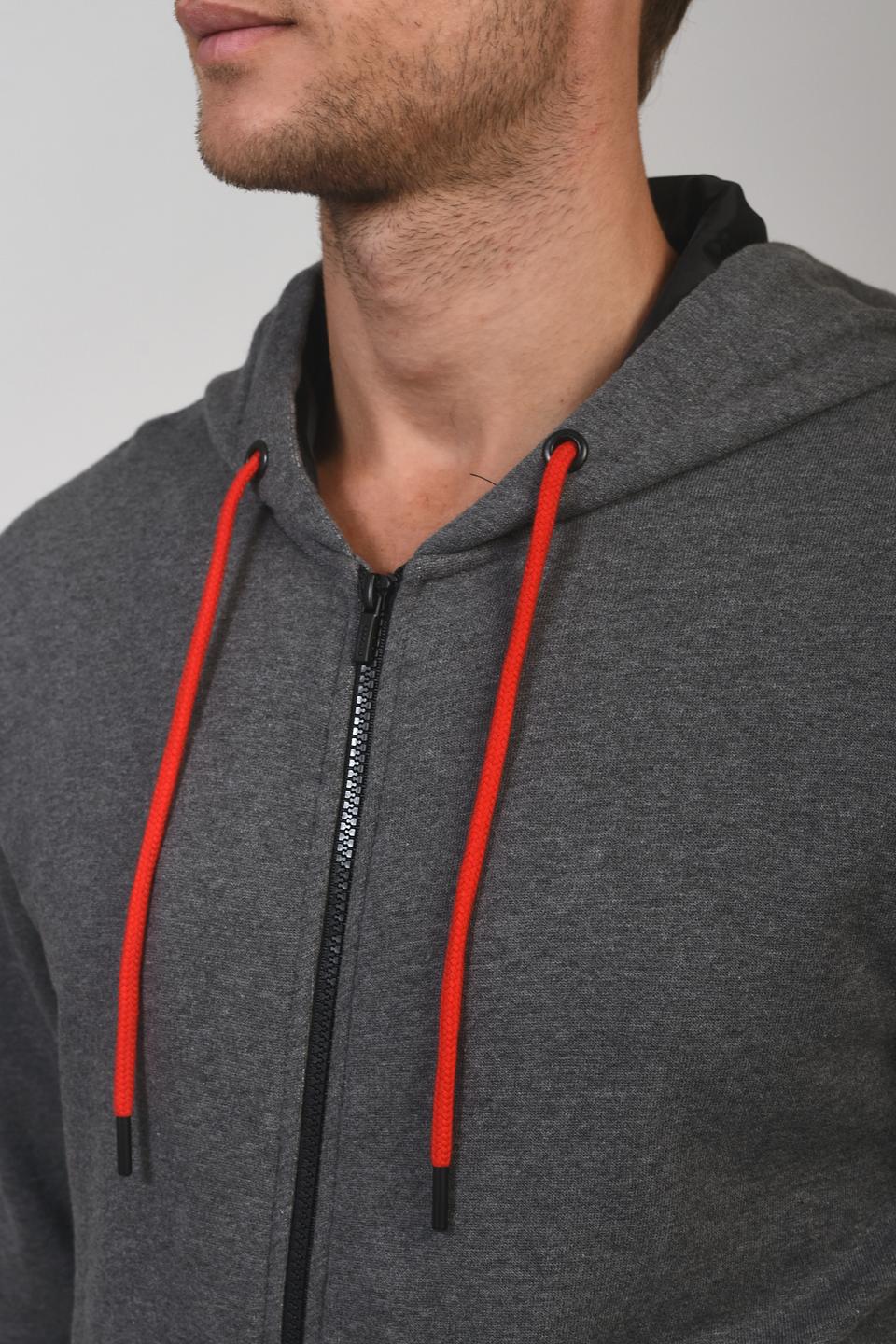 Кардиган Pezzo с капюшоном серый