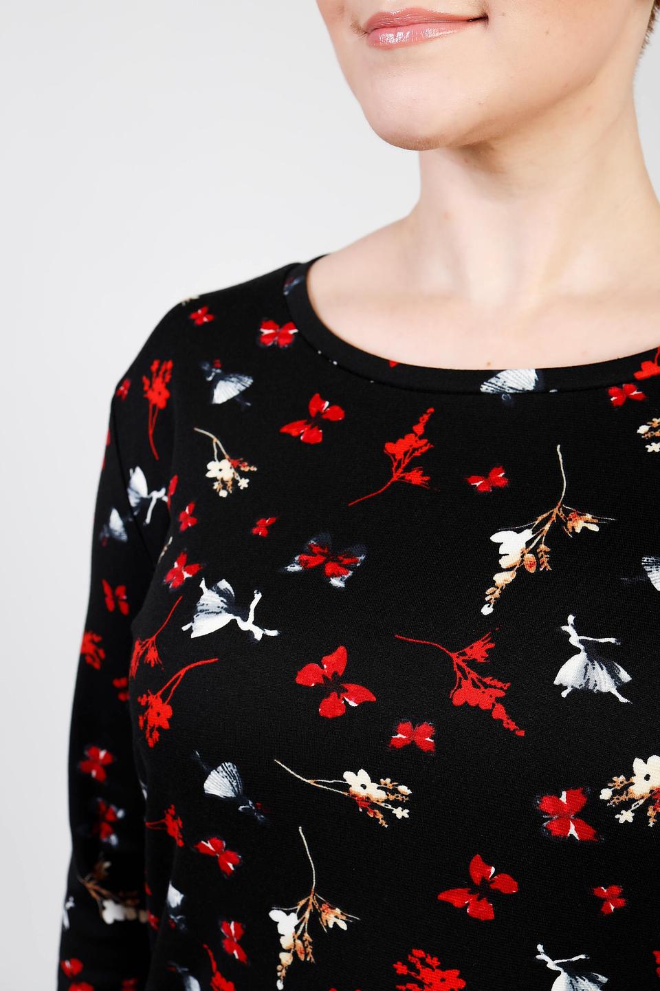 Пуловер Pezzo с цветочным принтом