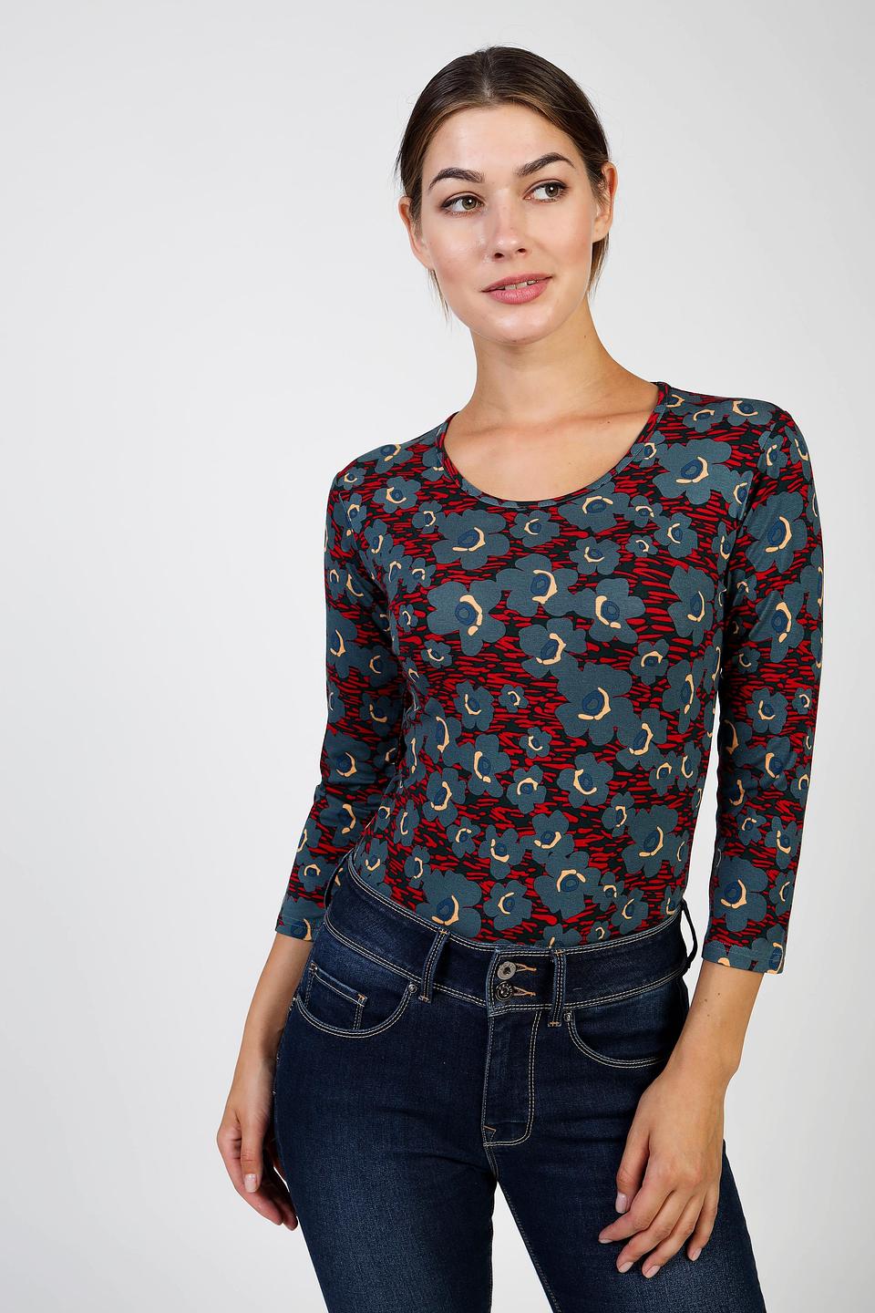 Лонгслив Pezzo с цветочным принтом