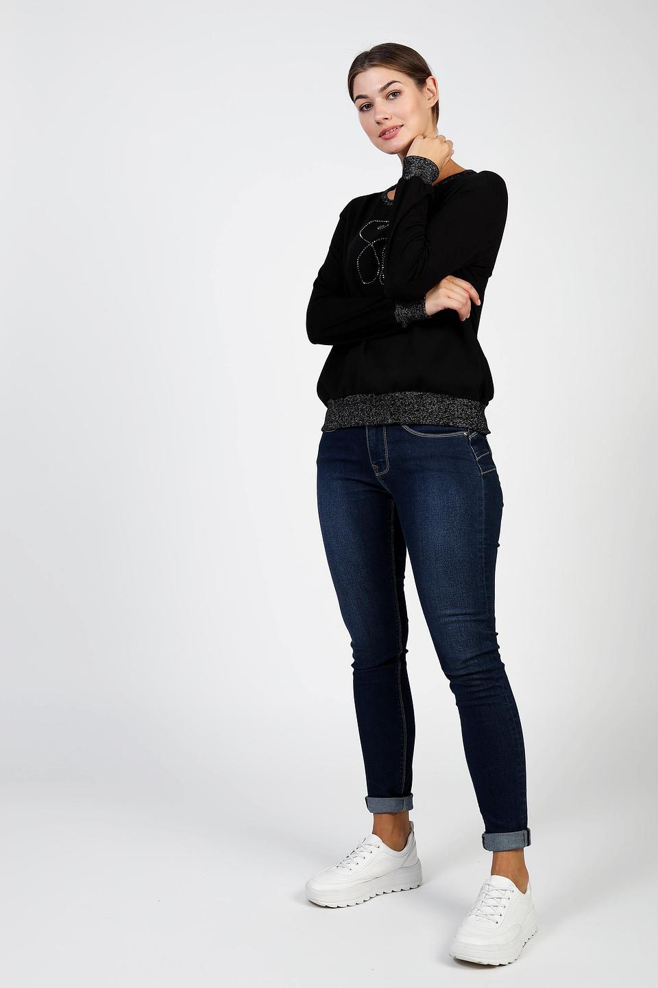 Джемпер Pezzo с кошкой чёрный