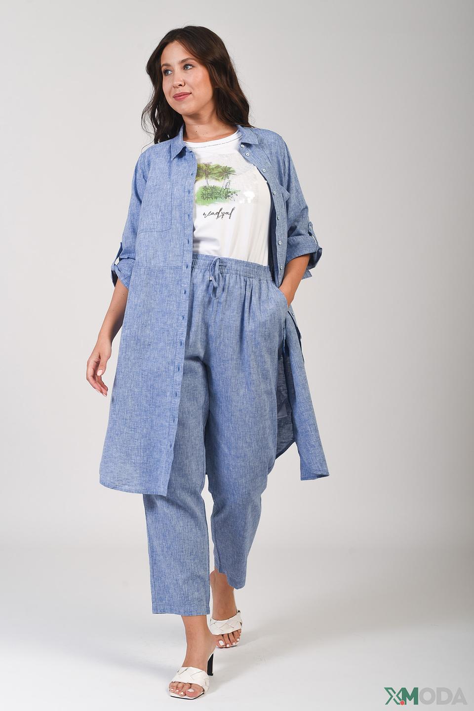 Брюки Via Appia DUE голубые