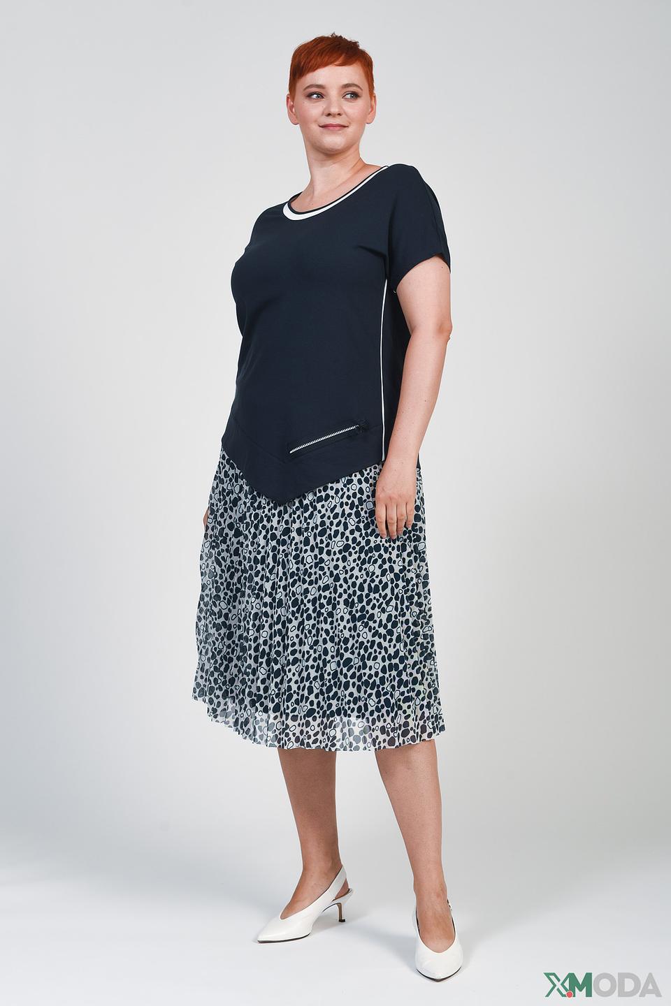 Футболка Frank Walder с белой отделкой