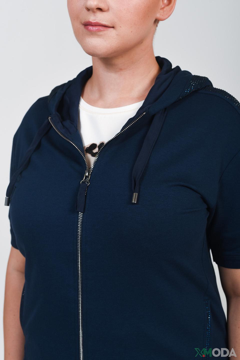 Жакет Thomas Rabe с капюшоном синий